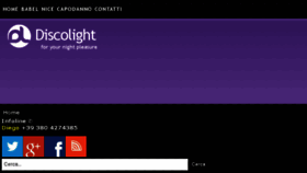 What Discolight.it website looked like in 2017 (6 years ago)