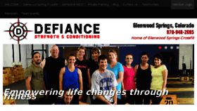 What Defiancegym.com website looked like in 2017 (6 years ago)