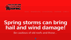 What Dallasroofingbiz.com website looked like in 2017 (6 years ago)