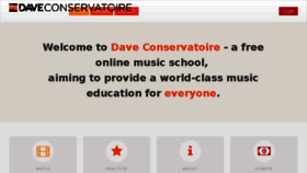 What Daveconservatoire.org website looked like in 2017 (6 years ago)