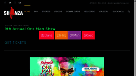 What Djshimza.com website looked like in 2017 (6 years ago)