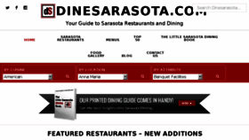 What Dinesarasota.com website looked like in 2017 (6 years ago)