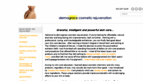 What Dermagrace.com website looked like in 2017 (6 years ago)