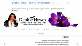 What Debbiehowes.com website looked like in 2017 (6 years ago)