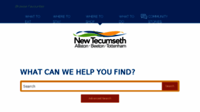 What Discovernewtecumseth.ca website looked like in 2017 (6 years ago)