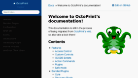 What Docs.octoprint.org website looked like in 2017 (6 years ago)