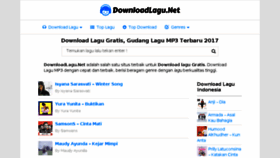 What Downloadlagu.net website looked like in 2017 (6 years ago)