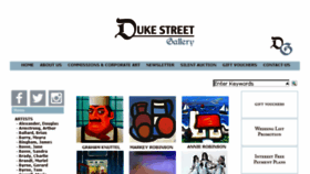 What Dukestreetgallery.ie website looked like in 2017 (6 years ago)