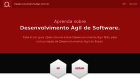 What Desenvolvimentoagil.com.br website looked like in 2017 (6 years ago)