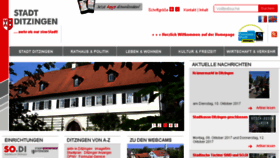 What Ditzingen.de website looked like in 2017 (6 years ago)