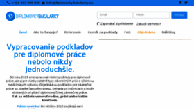 What Diplomovky-bakalarky.eu website looked like in 2017 (6 years ago)
