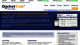 What Dockettrak.com website looked like in 2017 (6 years ago)