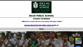 What Dpsgfaridabad.com website looked like in 2017 (6 years ago)