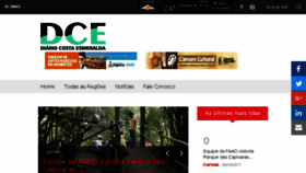 What Diariocostaesmeralda.com.br website looked like in 2017 (6 years ago)