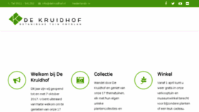 What Dekruidhof.nl website looked like in 2017 (6 years ago)