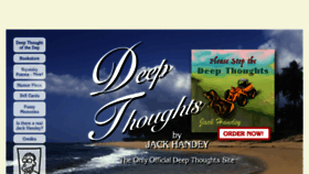 What Deepthoughtsbyjackhandey.com website looked like in 2017 (6 years ago)