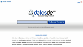 What Datosde.com website looked like in 2017 (6 years ago)