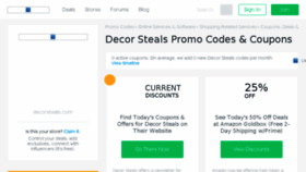 What Decorsteals.bluepromocode.com website looked like in 2017 (6 years ago)