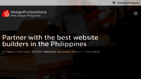 What Designprosolutions.com website looked like in 2017 (6 years ago)