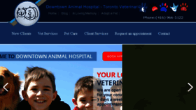 What Downtownanimalhospital.ca website looked like in 2017 (6 years ago)