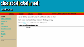 What Dis-dot-dat.net website looked like in 2017 (6 years ago)