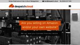 What Despatch.cloud website looked like in 2017 (6 years ago)