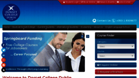 What Dorset-college.ie website looked like in 2017 (6 years ago)