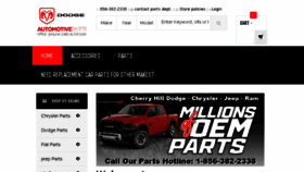 What Dodgeautomotiveparts.com website looked like in 2017 (6 years ago)