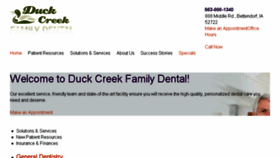 What Duckcreekfamilydental.com website looked like in 2017 (6 years ago)