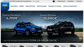 What Dacia.es website looked like in 2017 (6 years ago)
