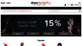 What Dress-for-less.nl website looked like in 2017 (6 years ago)
