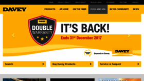 What Davey.com.au website looked like in 2017 (6 years ago)