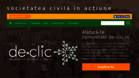 What De-clic.ro website looked like in 2017 (6 years ago)