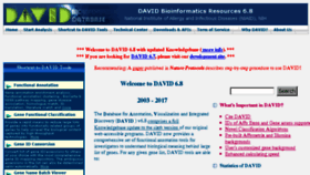 What David.ncifcrf.gov website looked like in 2017 (6 years ago)