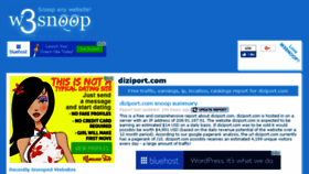 What Diziport.com.w3snoop.com website looked like in 2017 (6 years ago)