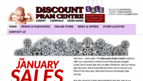 What Discountpramcentre.co.uk website looked like in 2017 (6 years ago)