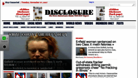 What Disclosurenewsonline.com website looked like in 2017 (6 years ago)