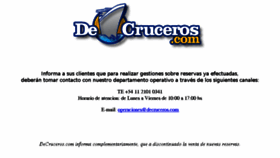 What Decruceros.com website looked like in 2017 (6 years ago)