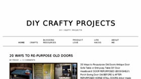 What Diycraftyprojects.com website looked like in 2017 (6 years ago)