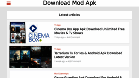 What Downloadmodsapk.com website looked like in 2017 (6 years ago)