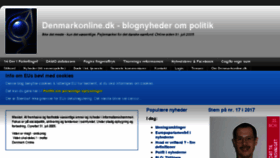 What Denmarkonline.dk website looked like in 2017 (6 years ago)