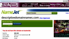 What Descriptivedomainnames.com website looked like in 2017 (6 years ago)