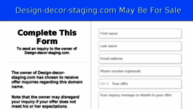 What Design-decor-staging.com website looked like in 2017 (6 years ago)