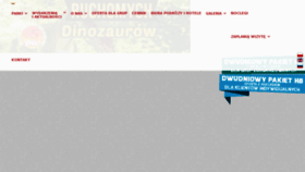 What Dinozatorland.pl website looked like in 2017 (6 years ago)