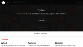 What Dj-fun.com website looked like in 2017 (6 years ago)