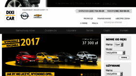 What Dixi-car.pl website looked like in 2017 (6 years ago)
