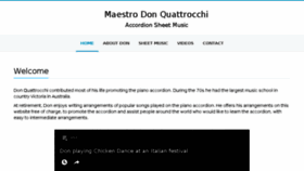 What Donquattrocchi.com website looked like in 2017 (6 years ago)