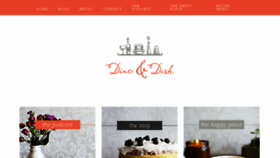 What Dineanddish.net website looked like in 2017 (6 years ago)