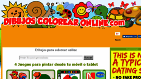 What Dibujoscolorearonline.com website looked like in 2017 (6 years ago)