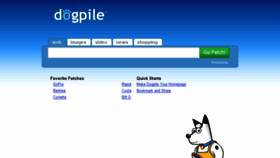 What Dogpile.com website looked like in 2017 (6 years ago)
